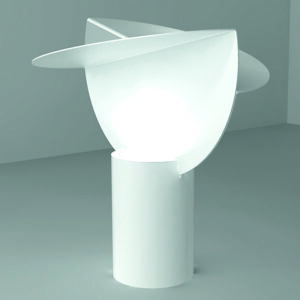 ALA Big White White Table/Floor Lamp Carlon Nason