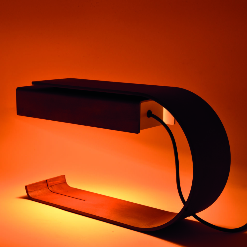 CG01 ACIER CORTEN 1969 TABLE LAMP BY CHRISTOPHE GEVERS